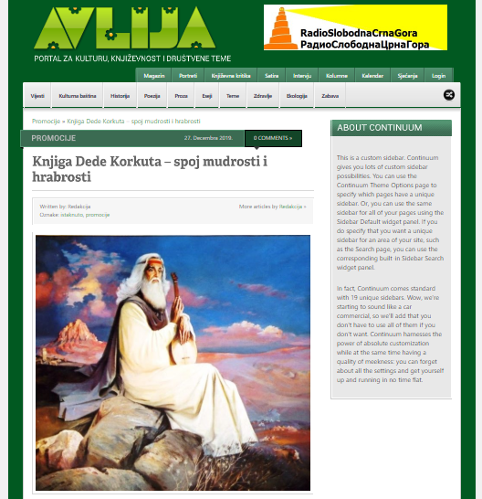 KNJIGA DEDE KORKUTA, SPOJ MUDROSTI I HRABROSTI 